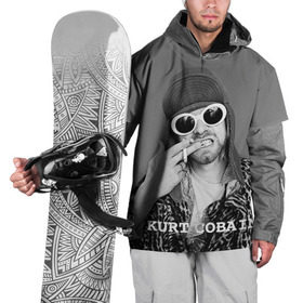 Накидка на куртку 3D с принтом Nirvana в Петрозаводске, 100% полиэстер |  | Тематика изображения на принте: cobain | curt | nirvana | rock | кобейн | курт | рок