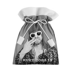 Подарочный 3D мешок с принтом Nirvana в Петрозаводске, 100% полиэстер | Размер: 29*39 см | Тематика изображения на принте: cobain | curt | nirvana | rock | кобейн | курт | рок