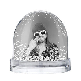 Снежный шар с принтом Nirvana в Петрозаводске, Пластик | Изображение внутри шара печатается на глянцевой фотобумаге с двух сторон | cobain | curt | nirvana | rock | кобейн | курт | рок