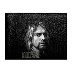 Обложка для студенческого билета с принтом Nirvana в Петрозаводске, натуральная кожа | Размер: 11*8 см; Печать на всей внешней стороне | Тематика изображения на принте: cobain | curt | nirvana | rock | кобейн | курт | рок