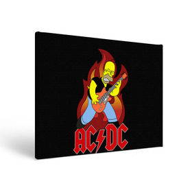 Холст прямоугольный с принтом AC/DC в Петрозаводске, 100% ПВХ |  | ac dc | acdc | rock | рок | эйсидиси