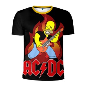 Мужская футболка 3D спортивная с принтом AC/DC в Петрозаводске, 100% полиэстер с улучшенными характеристиками | приталенный силуэт, круглая горловина, широкие плечи, сужается к линии бедра | ac dc | acdc | rock | рок | эйсидиси