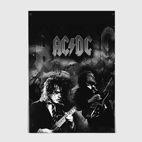 Постер с принтом AC/DC в Петрозаводске, 100% бумага
 | бумага, плотность 150 мг. Матовая, но за счет высокого коэффициента гладкости имеет небольшой блеск и дает на свету блики, но в отличии от глянцевой бумаги не покрыта лаком | ac dc | acdc | rock | рок | эйсидиси