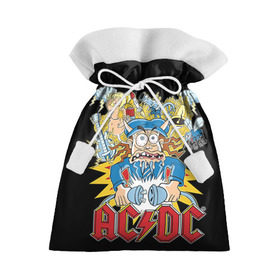 Подарочный 3D мешок с принтом AC/DC в Петрозаводске, 100% полиэстер | Размер: 29*39 см | ac dc | acdc | rock | рок | эйсидиси