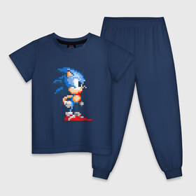 Детская пижама хлопок с принтом Sonic в Петрозаводске, 100% хлопок |  брюки и футболка прямого кроя, без карманов, на брюках мягкая резинка на поясе и по низу штанин
 | nintendo | sonic | нинтендо | соник