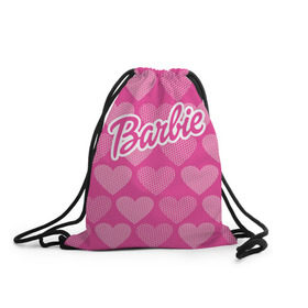 Рюкзак-мешок 3D с принтом Barbie в Петрозаводске, 100% полиэстер | плотность ткани — 200 г/м2, размер — 35 х 45 см; лямки — толстые шнурки, застежка на шнуровке, без карманов и подкладки | Тематика изображения на принте: barbie | барби | кукла