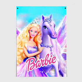 Постер с принтом Barbie в Петрозаводске, 100% бумага
 | бумага, плотность 150 мг. Матовая, но за счет высокого коэффициента гладкости имеет небольшой блеск и дает на свету блики, но в отличии от глянцевой бумаги не покрыта лаком | barbie | барби | кукла
