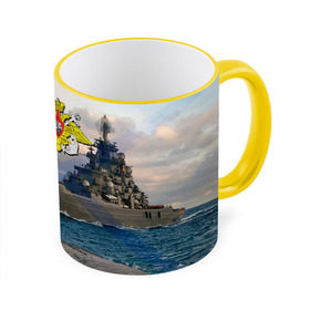 Кружка 3D с принтом ВМФ в Петрозаводске, керамика | ёмкость 330 мл | вмф | корабль | морской флот | россия | рф | силовые структуры