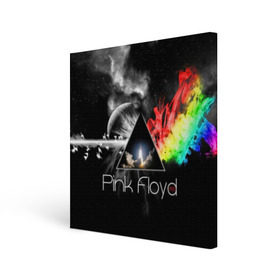 Холст квадратный с принтом Pink Floyd в Петрозаводске, 100% ПВХ |  | pink floyd | rock | рок