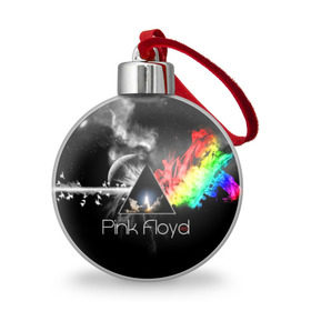 Ёлочный шар с принтом Pink Floyd в Петрозаводске, Пластик | Диаметр: 77 мм | pink floyd | rock | рок