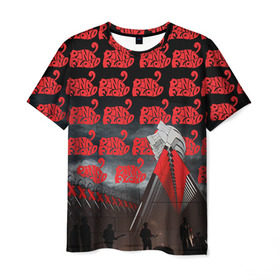 Мужская футболка 3D с принтом Pink Floyd в Петрозаводске, 100% полиэфир | прямой крой, круглый вырез горловины, длина до линии бедер | Тематика изображения на принте: pink floyd | rock | рок