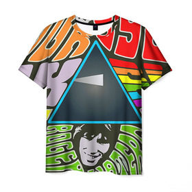 Мужская футболка 3D с принтом Pink Floyd в Петрозаводске, 100% полиэфир | прямой крой, круглый вырез горловины, длина до линии бедер | pink floyd | rock | рок