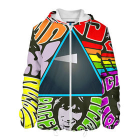 Мужская куртка 3D с принтом Pink Floyd в Петрозаводске, ткань верха — 100% полиэстер, подклад — флис | прямой крой, подол и капюшон оформлены резинкой с фиксаторами, два кармана без застежек по бокам, один большой потайной карман на груди. Карман на груди застегивается на липучку | Тематика изображения на принте: pink floyd | rock | рок