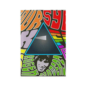 Обложка для паспорта матовая кожа с принтом Pink Floyd в Петрозаводске, натуральная матовая кожа | размер 19,3 х 13,7 см; прозрачные пластиковые крепления | Тематика изображения на принте: pink floyd | rock | рок