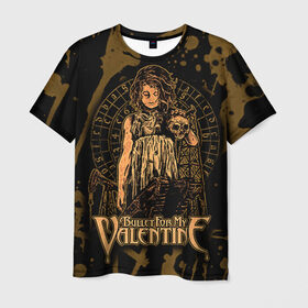 Мужская футболка 3D с принтом Bullet for my valentine в Петрозаводске, 100% полиэфир | прямой крой, круглый вырез горловины, длина до линии бедер | bullet for my valentine