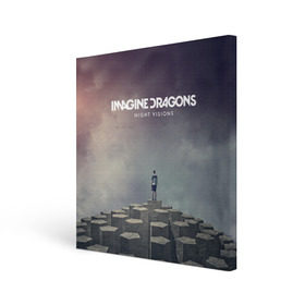 Холст квадратный с принтом Imagine Dragons в Петрозаводске, 100% ПВХ |  | imagine dragons