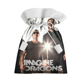 Подарочный 3D мешок с принтом Imagine Dragons в Петрозаводске, 100% полиэстер | Размер: 29*39 см | imagine dragons