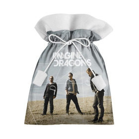 Подарочный 3D мешок с принтом Imagine Dragons в Петрозаводске, 100% полиэстер | Размер: 29*39 см | imagine dragons