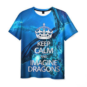 Мужская футболка 3D с принтом Imagine Dragons в Петрозаводске, 100% полиэфир | прямой крой, круглый вырез горловины, длина до линии бедер | Тематика изображения на принте: imagine dragons