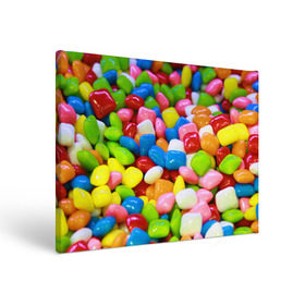 Холст прямоугольный с принтом Конфетки в Петрозаводске, 100% ПВХ |  | Тематика изображения на принте: вкусности | конфеты | мармелад | сладости
