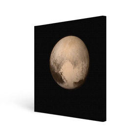 Холст квадратный с принтом Плутон в Петрозаводске, 100% ПВХ |  | космос | планета | плутон
