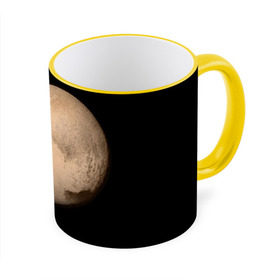 Кружка 3D с принтом Плутон в Петрозаводске, керамика | ёмкость 330 мл | Тематика изображения на принте: космос | планета | плутон
