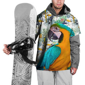 Накидка на куртку 3D с принтом Попугаи в Петрозаводске, 100% полиэстер |  | Тематика изображения на принте: myparrots | parrot | ара | листья | орнамент | попугаи | птицы | рай | синежелтый | тукан | узор | цветы