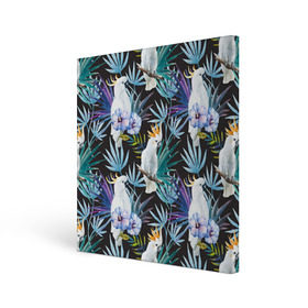 Холст квадратный с принтом Попугаи в Петрозаводске, 100% ПВХ |  | Тематика изображения на принте: myparrots | parrotузор | листья | орнамент | попугаи | птицы | рай | цветы