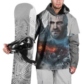 Накидка на куртку 3D с принтом Witcher в Петрозаводске, 100% полиэстер |  | ведьмак