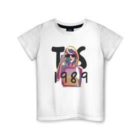 Детская футболка хлопок с принтом Taylor Swift в Петрозаводске, 100% хлопок | круглый вырез горловины, полуприлегающий силуэт, длина до линии бедер | тейлор элисон свифт