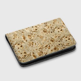Картхолдер с принтом с принтом Лаваш в Петрозаводске, натуральная матовая кожа | размер 7,3 х 10 см; кардхолдер имеет 4 кармана для карт; | Тематика изображения на принте: еда | лаваш | прикол | прикольные | хлеб