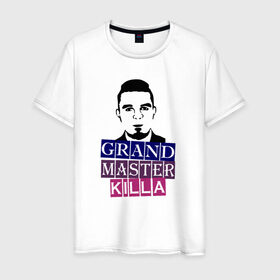 Мужская футболка хлопок с принтом Grand Master Killa в Петрозаводске, 100% хлопок | прямой крой, круглый вырез горловины, длина до линии бедер, слегка спущенное плечо. | fest | grand | killa | master