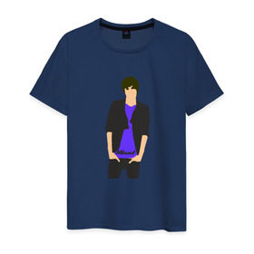 Мужская футболка хлопок с принтом Никита Киоссе (Mband) в Петрозаводске, 100% хлопок | прямой крой, круглый вырез горловины, длина до линии бедер, слегка спущенное плечо. | mband | группа | она вернется