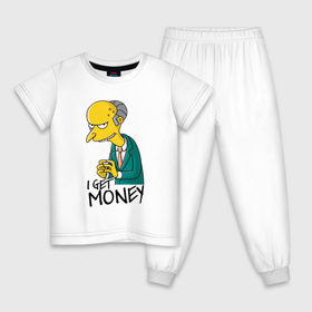 Детская пижама хлопок с принтом Mr Burns get money в Петрозаводске, 100% хлопок |  брюки и футболка прямого кроя, без карманов, на брюках мягкая резинка на поясе и по низу штанин
 | Тематика изображения на принте: get | i | money | simpsons