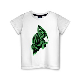 Детская футболка хлопок с принтом Grim Creeper в Петрозаводске, 100% хлопок | круглый вырез горловины, полуприлегающий силуэт, длина до линии бедер | Тематика изображения на принте: 