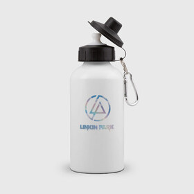Бутылка спортивная с принтом Linkin park sky в Петрозаводске, металл | емкость — 500 мл, в комплекте две пластиковые крышки и карабин для крепления | linkin | park | линкин | парк