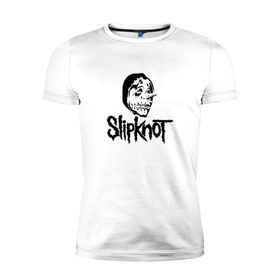 Мужская футболка премиум с принтом Slipknot black в Петрозаводске, 92% хлопок, 8% лайкра | приталенный силуэт, круглый вырез ворота, длина до линии бедра, короткий рукав | 