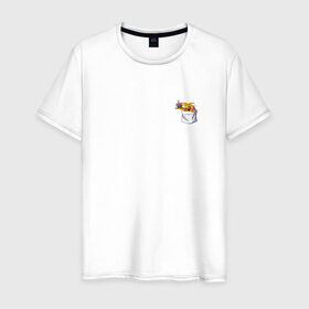 Мужская футболка хлопок с принтом FNAF - [Toy Chica] в Петрозаводске, 100% хлопок | прямой крой, круглый вырез горловины, длина до линии бедер, слегка спущенное плечо. | fnaf | fnaf 2 | toy chica | фнаф