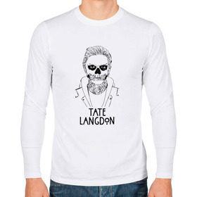Мужской лонгслив хлопок с принтом Tate Langdon в Петрозаводске, 100% хлопок |  | american | horror | story | американкая | история