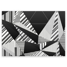 Поздравительная открытка с принтом Геометрия в Петрозаводске, 100% бумага | плотность бумаги 280 г/м2, матовая, на обратной стороне линовка и место для марки
 | Тематика изображения на принте: геометрия | текстура | фигура