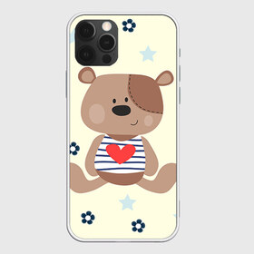 Чехол для iPhone 12 Pro Max с принтом Мишка в Петрозаводске, Силикон |  | девушкам | медведь | мишка | цветок
