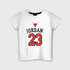 Детская футболка хлопок с принтом Jordan в Петрозаводске, 100% хлопок | круглый вырез горловины, полуприлегающий силуэт, длина до линии бедер | Тематика изображения на принте: jordan