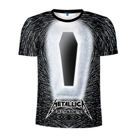 Мужская футболка 3D спортивная с принтом METALLICA в Петрозаводске, 100% полиэстер с улучшенными характеристиками | приталенный силуэт, круглая горловина, широкие плечи, сужается к линии бедра | металлика