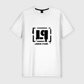 Мужская футболка премиум с принтом Linkin Park в Петрозаводске, 92% хлопок, 8% лайкра | приталенный силуэт, круглый вырез ворота, длина до линии бедра, короткий рукав | rock | рок группа линкин паркlinkin park