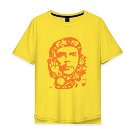 Мужская футболка хлопок Oversize с принтом Che Guevara в Петрозаводске, 100% хлопок | свободный крой, круглый ворот, “спинка” длиннее передней части | che | che guevaracuba | guevara | гевара | куба | че | чегевара