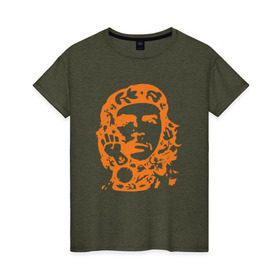 Женская футболка хлопок с принтом Che Guevara в Петрозаводске, 100% хлопок | прямой крой, круглый вырез горловины, длина до линии бедер, слегка спущенное плечо | che | che guevaracuba | guevara | гевара | куба | че | чегевара