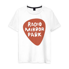 Мужская футболка хлопок с принтом Radio Mirror Park в Петрозаводске, 100% хлопок | прямой крой, круглый вырез горловины, длина до линии бедер, слегка спущенное плечо. | radio mirror park gta 5 гта grand thefr auto