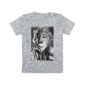 Детская футболка хлопок с принтом Marilyn Monroe в Петрозаводске, 100% хлопок | круглый вырез горловины, полуприлегающий силуэт, длина до линии бедер | marilyn monroe | актриса | мэрилин монро | певица