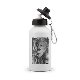 Бутылка спортивная с принтом Marilyn Monroe в Петрозаводске, металл | емкость — 500 мл, в комплекте две пластиковые крышки и карабин для крепления | marilyn monroe | актриса | мэрилин монро | певица