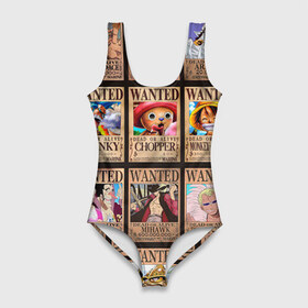 Купальник-боди 3D с принтом One Piece в Петрозаводске, 82% полиэстер, 18% эластан | Круглая горловина, круглый вырез на спине | Тематика изображения на принте: anime | one piece | аниме | ван пис